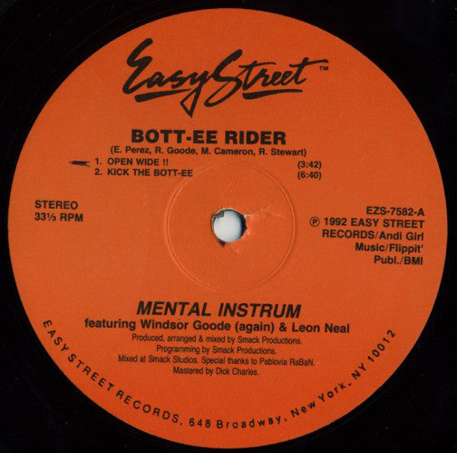 Mental Instrum Featuring Windsor Goode & Leon Neal : Bott-ee Rider (12")