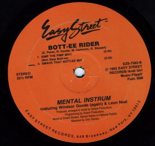 Mental Instrum Featuring Windsor Goode & Leon Neal : Bott-ee Rider (12")