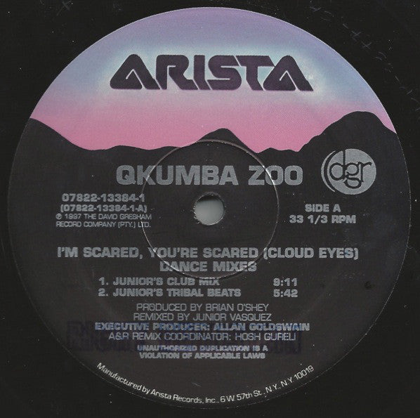 Qkumba Zoo : I'm Scared, You're Scared {Cloud Eyes} (Dance Mixes) (12")