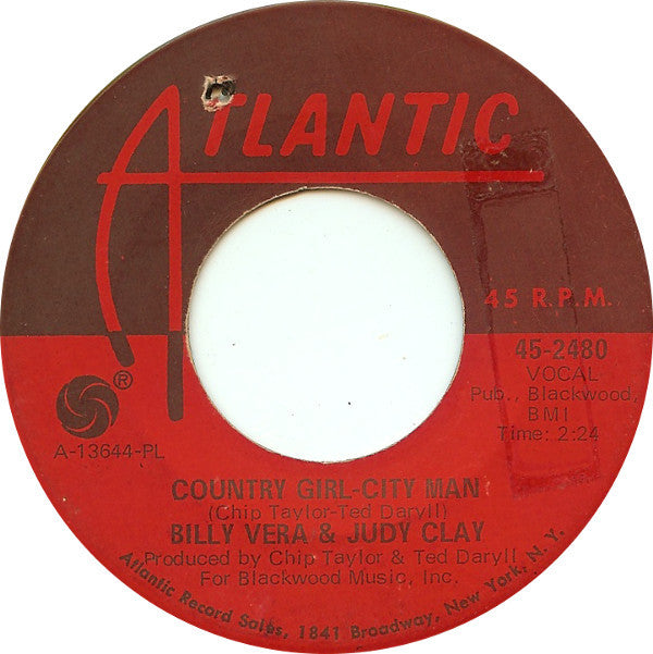 Billy Vera & Judy Clay : Country Girl - City Man / So Good (To Be Together) (7", PL )