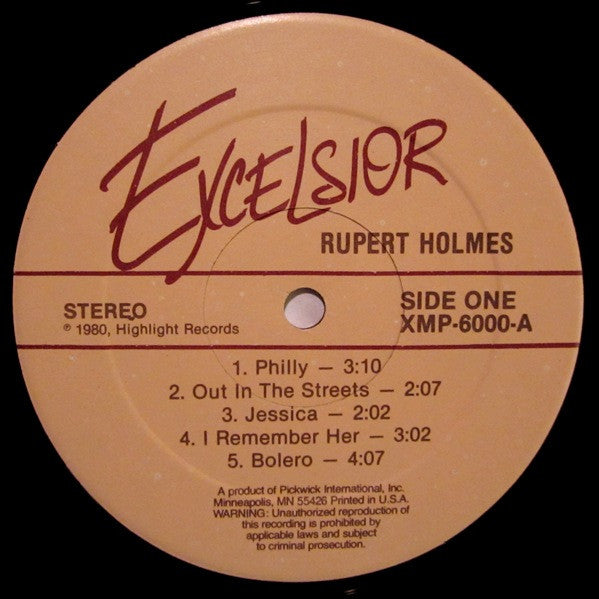 Rupert Holmes : Rupert Holmes (LP, Album)