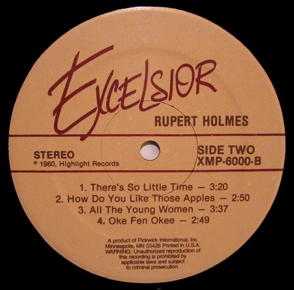 Rupert Holmes : Rupert Holmes (LP, Album)