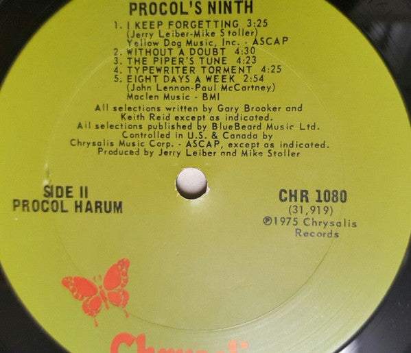 Procol Harum : Procol's Ninth (LP, Album)