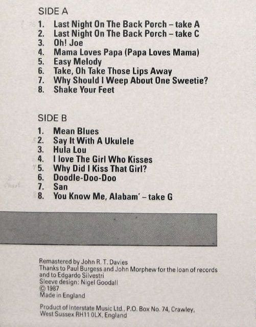 Varsity Eight : The Complete Sessions 1923-1924 (LP, Comp, Mono)