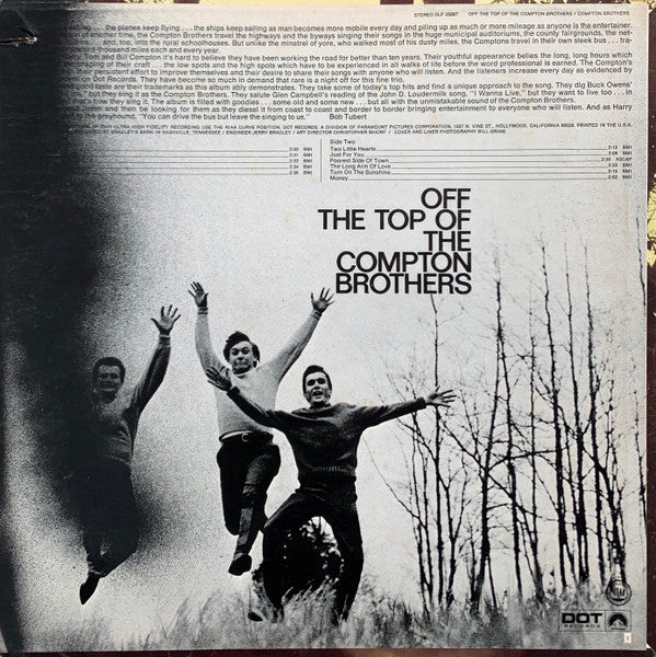 The Compton Brothers : Off The Top Of The Compton Brothers (LP, Album)