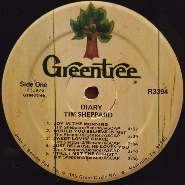 Tim Sheppard : Diary (LP, Album)