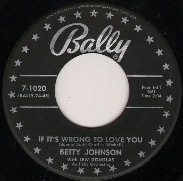 Betty Johnson : I Dreamed (7")