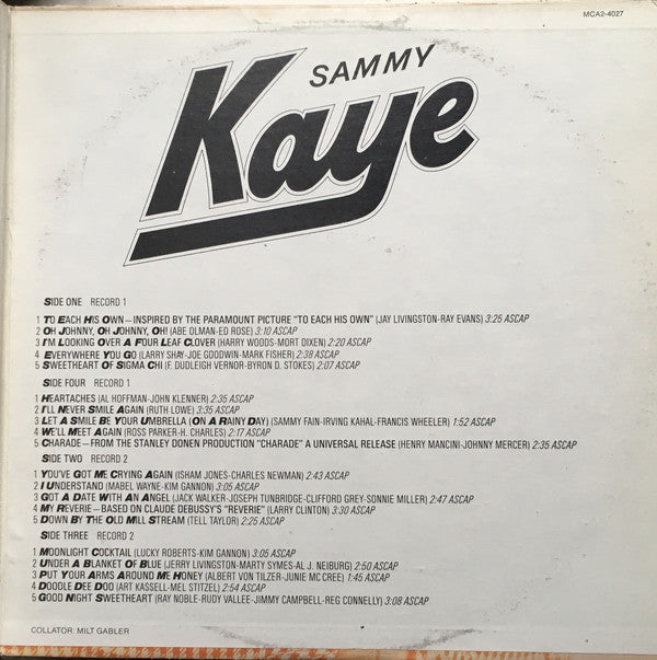 Sammy Kaye : The Best Of Sammy Kaye (2xLP, Comp)