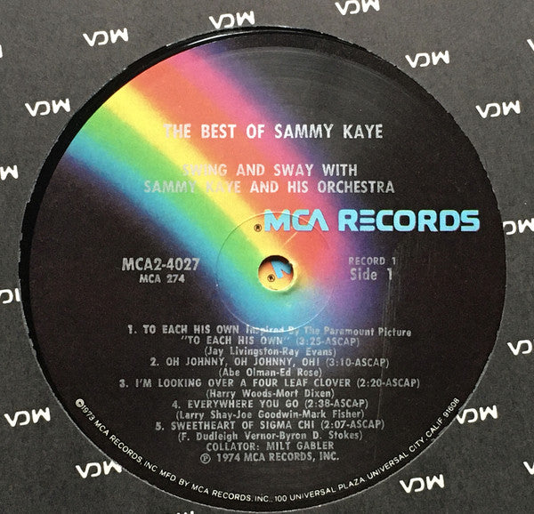 Sammy Kaye : The Best Of Sammy Kaye (2xLP, Comp)