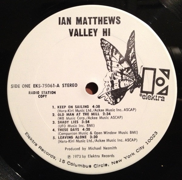 Ian Matthews* : Valley Hi (LP, Album, Promo, San)