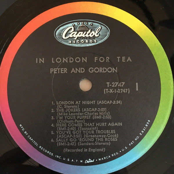 Peter & Gordon : In London For Tea (LP, Album, Mono, Los)