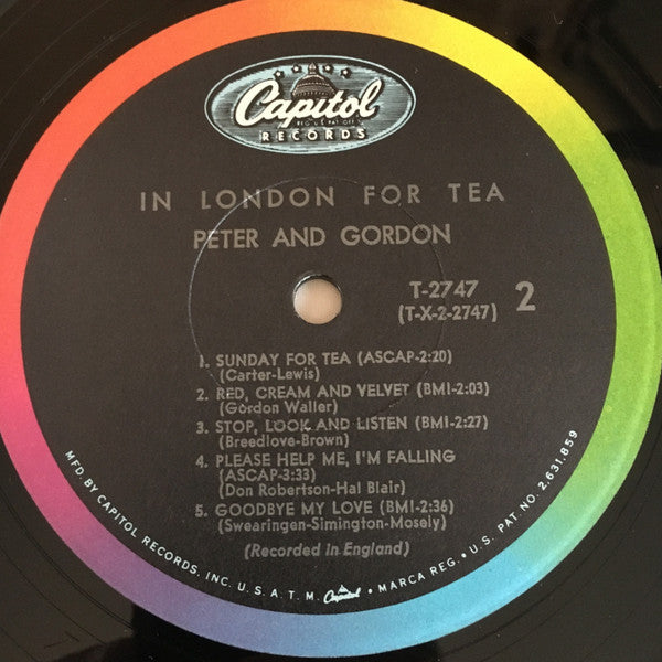 Peter & Gordon : In London For Tea (LP, Album, Mono, Los)