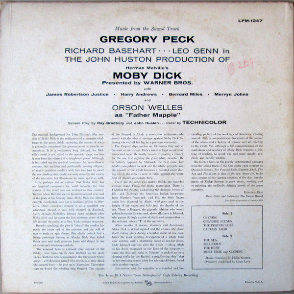 Philip Sainton : Moby Dick (Music From The Sound Track) (LP)