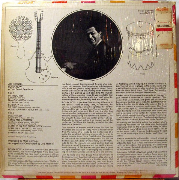 Joe Harnell : Bossa Now! A Total Sound Experience (LP, Album)