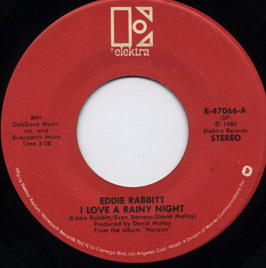 Eddie Rabbitt : I Love A Rainy Night (7", Single, SP )