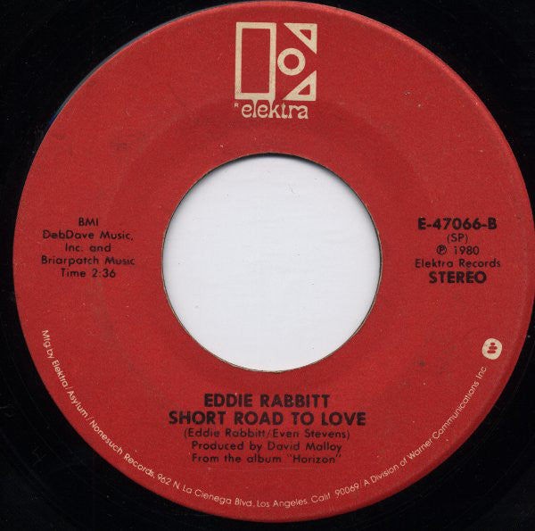 Eddie Rabbitt : I Love A Rainy Night (7", Single, SP )