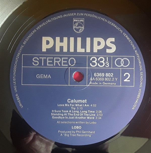 Lobo (3) : Calumet (LP, Album)