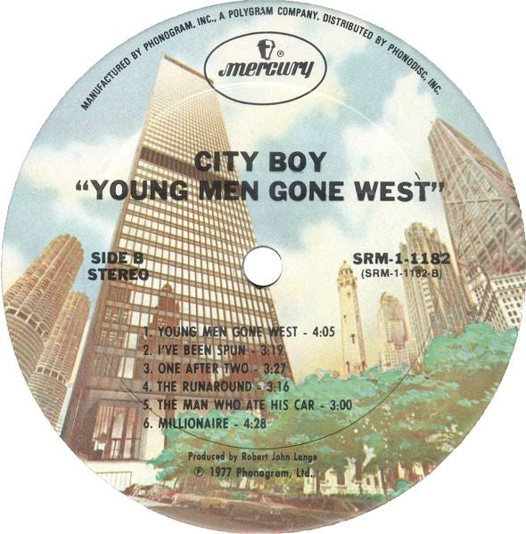 City Boy : Young Men Gone West (LP, Album, Ter)
