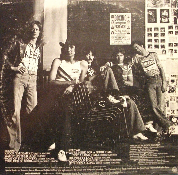 Trooper (4) : Knock 'Em Dead Kid (LP, Album, Pin)