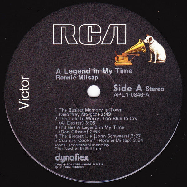 Ronnie Milsap : A Legend In My Time (LP, Album, Ind)