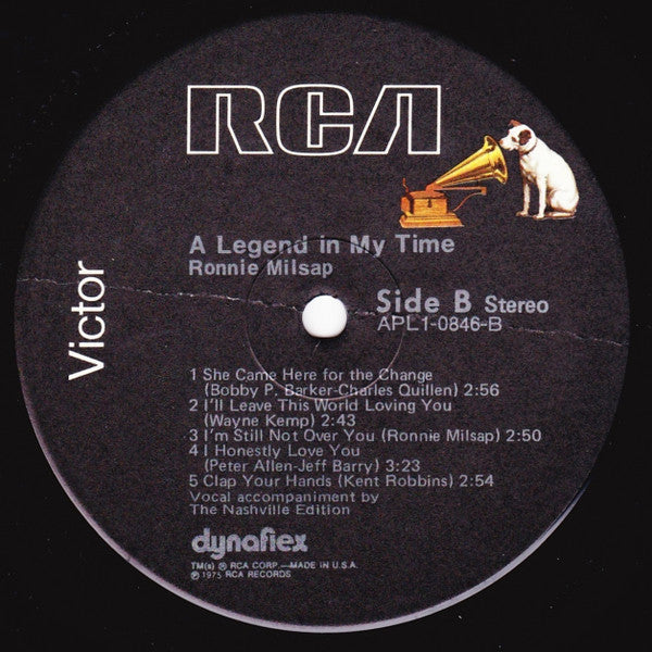 Ronnie Milsap : A Legend In My Time (LP, Album, Ind)