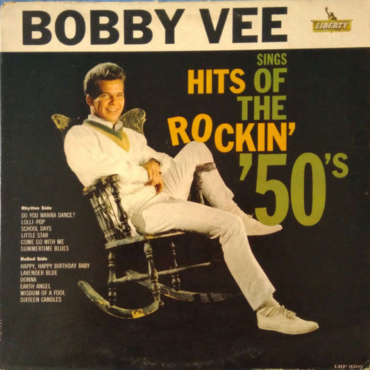 Bobby Vee : Hits Of The Rockin' Fifties (LP, Album, Mono)
