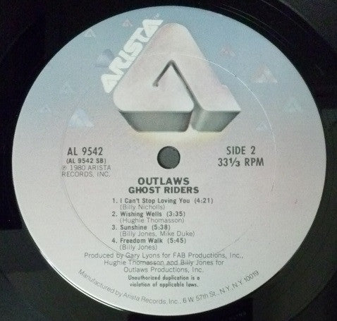 Outlaws : Ghost Riders (LP, Album, Ter)