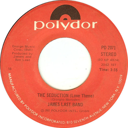 James Last Band* : The Seduction (Love Theme) / Night Drive (7", 18 )