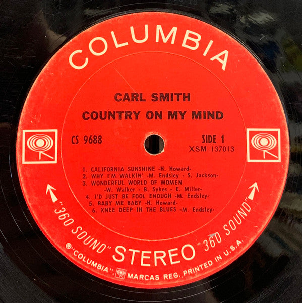Carl Smith (3) : Country On My Mind (LP, Album)