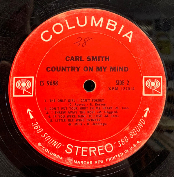 Carl Smith (3) : Country On My Mind (LP, Album)