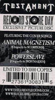 Testament (2) : Animal Magnetism / Powerslave  (7", RSD, Single, Ltd, Pic)