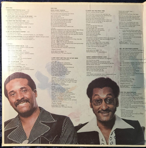 Four Tops : Main Street People (LP, Album, Quad)