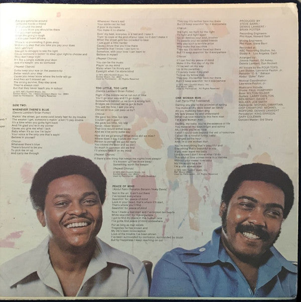Four Tops : Main Street People (LP, Album, Quad)