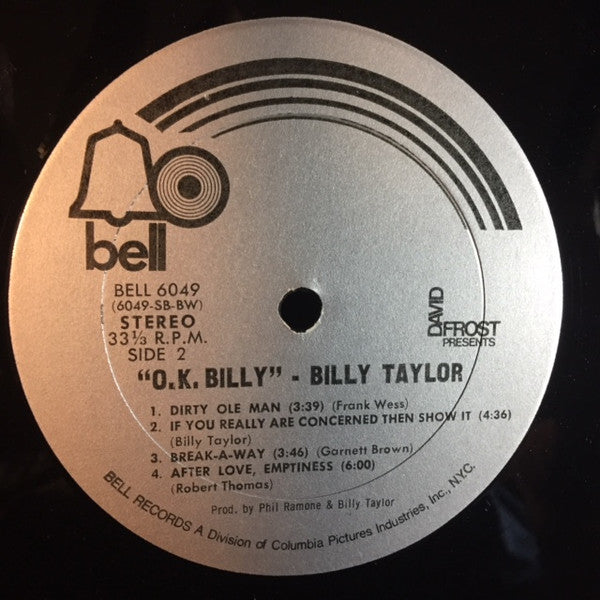 Billy Taylor : David Frost Presents OK Billy (LP)