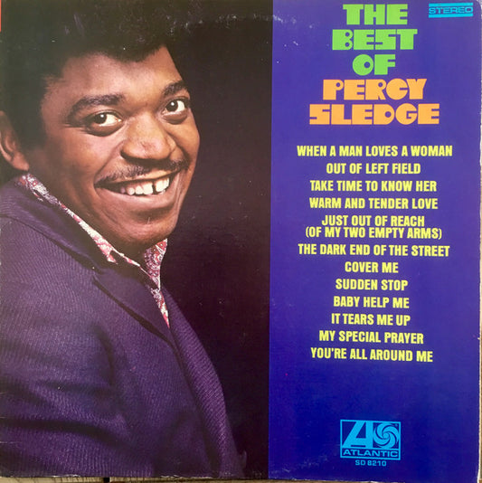 Percy Sledge : The Best Of Percy Sledge (LP, Comp, RE, PR)