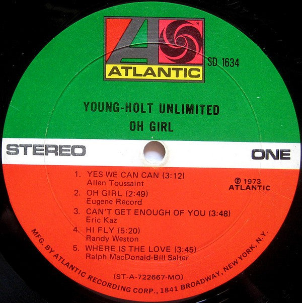 Young-Holt Unlimited* : Oh Girl (LP, Album, Mon)