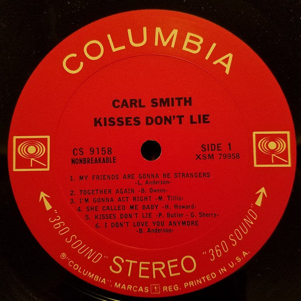 Carl Smith (3) : Kisses Don't Lie (LP, San)