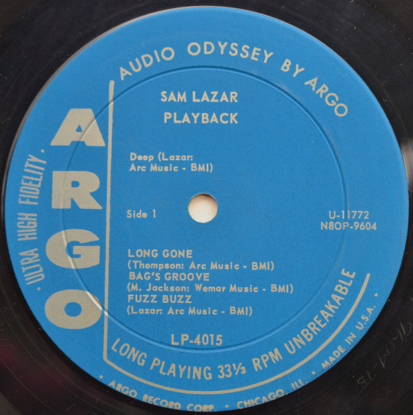 Sam Lazar Trio : Playback (LP)