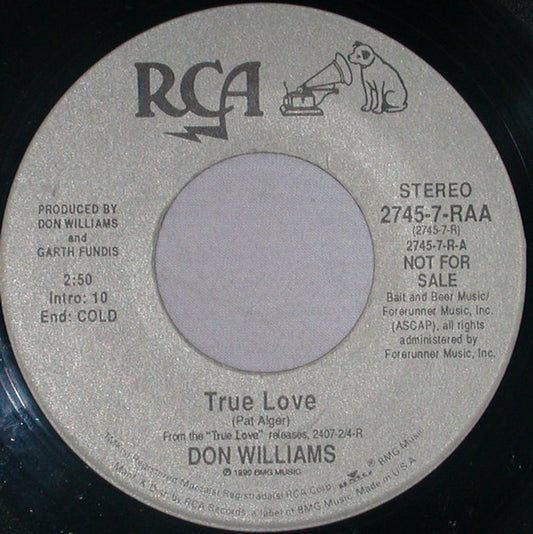 Don Williams (2) : True Love (7", Promo)