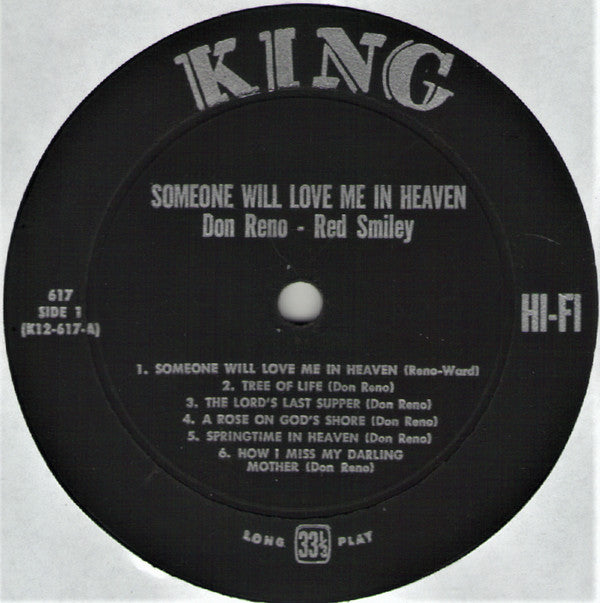 Don Reno And Red Smiley* : Someone Will Love Me In Heaven (LP, Album, Mono)