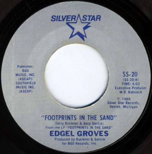 Edgel Groves : Footprints In The Sand (7")