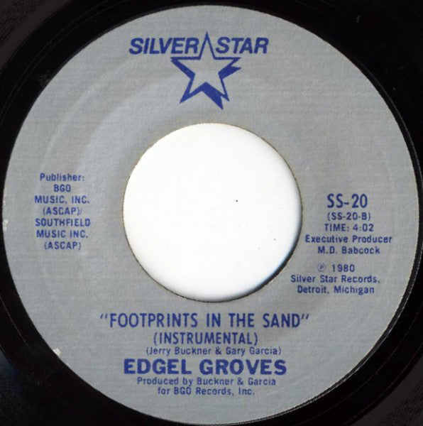 Edgel Groves : Footprints In The Sand (7")