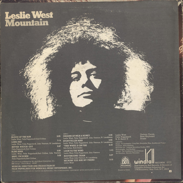 Leslie West : Mountain (LP, Album, Bes)