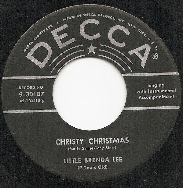 Little Brenda Lee* : I'm Gonna Lasso Santa Claus / Christy Christmas (7", Single)