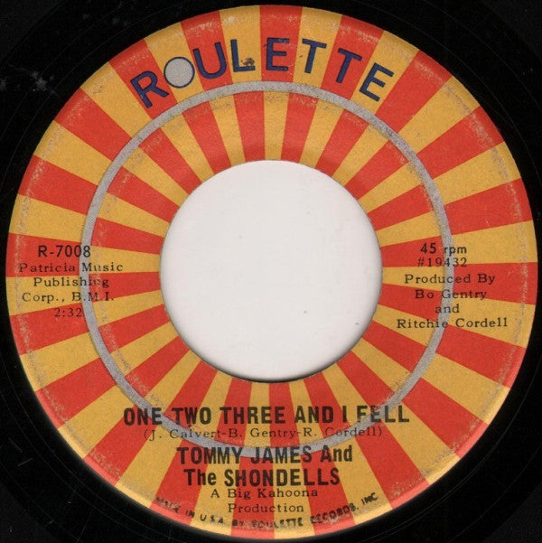 Tommy James & The Shondells : Mony Mony / One Two Three And I Fell (7", Single, Ind)