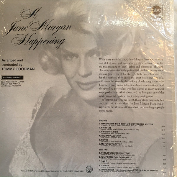 Jane Morgan : A Jane Morgan Happening (LP, Album)