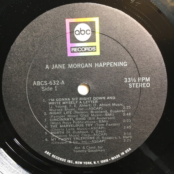 Jane Morgan : A Jane Morgan Happening (LP, Album)