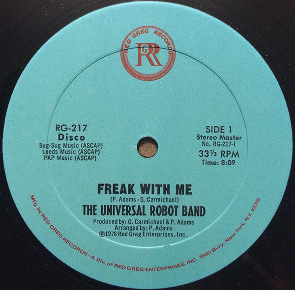 The Universal Robot Band : Freak With Me (12")