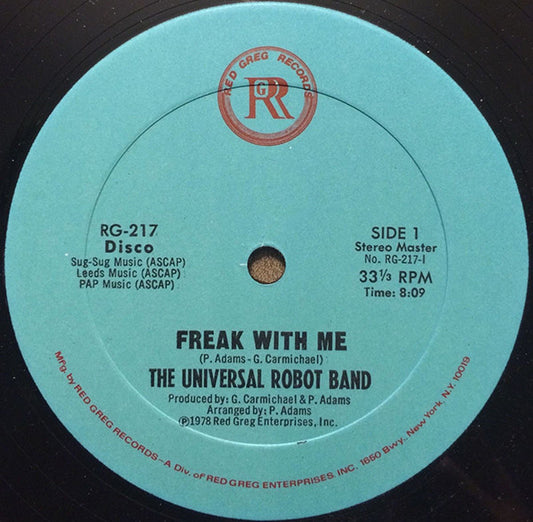 The Universal Robot Band : Freak With Me (12")