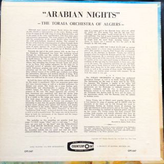Toraia Orchestra Of Algiers : Arabian Nights (LP, Album)